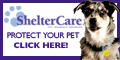 Protect your pet. ShelterCare Pet Insurance Programs